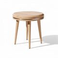 Table d'appoint ronde en bois de hêtre naturel 60 x 60 x 50 cm